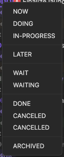 TODOseq task context menu